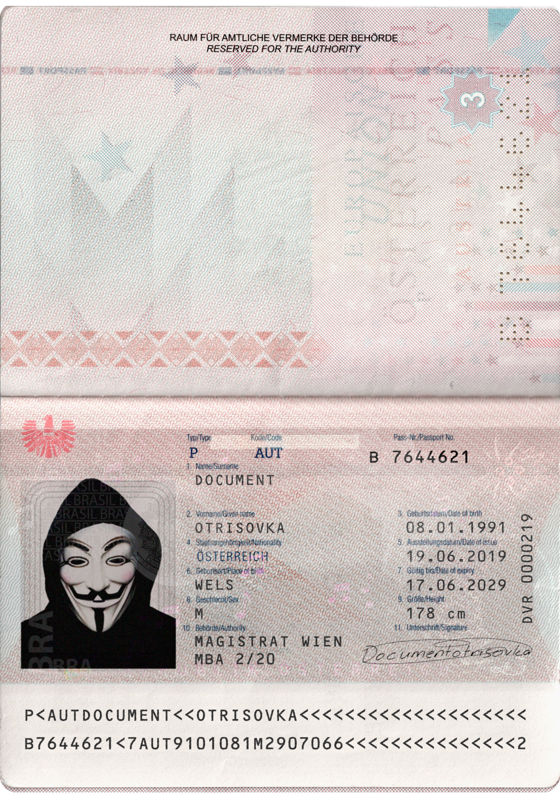 AUSTRIA PASSPORT