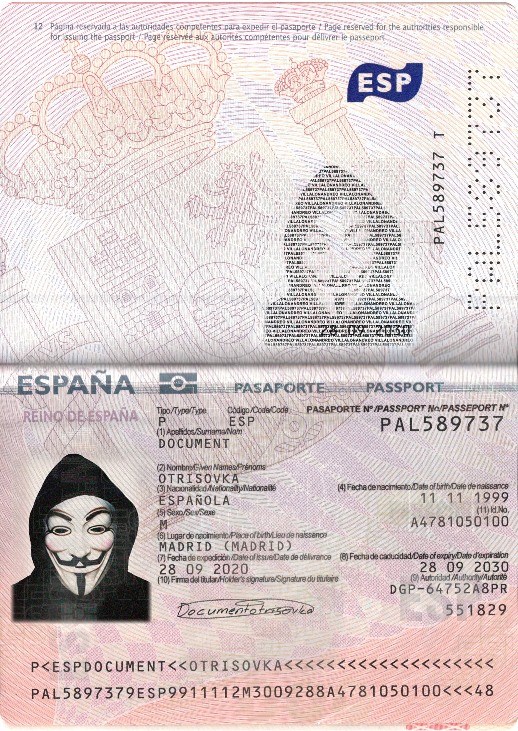 ESPANA PASSPORT