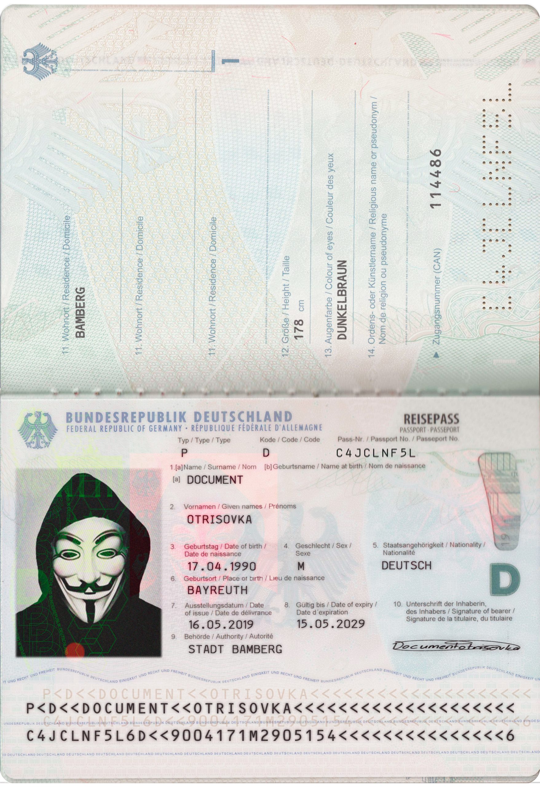 GERMANY PASSPORT