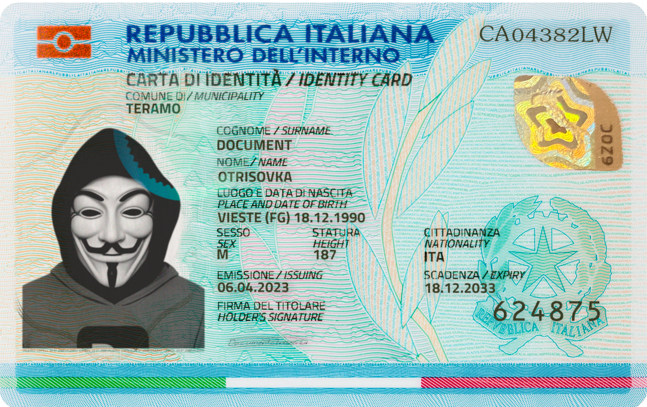 ITALY ID CARD