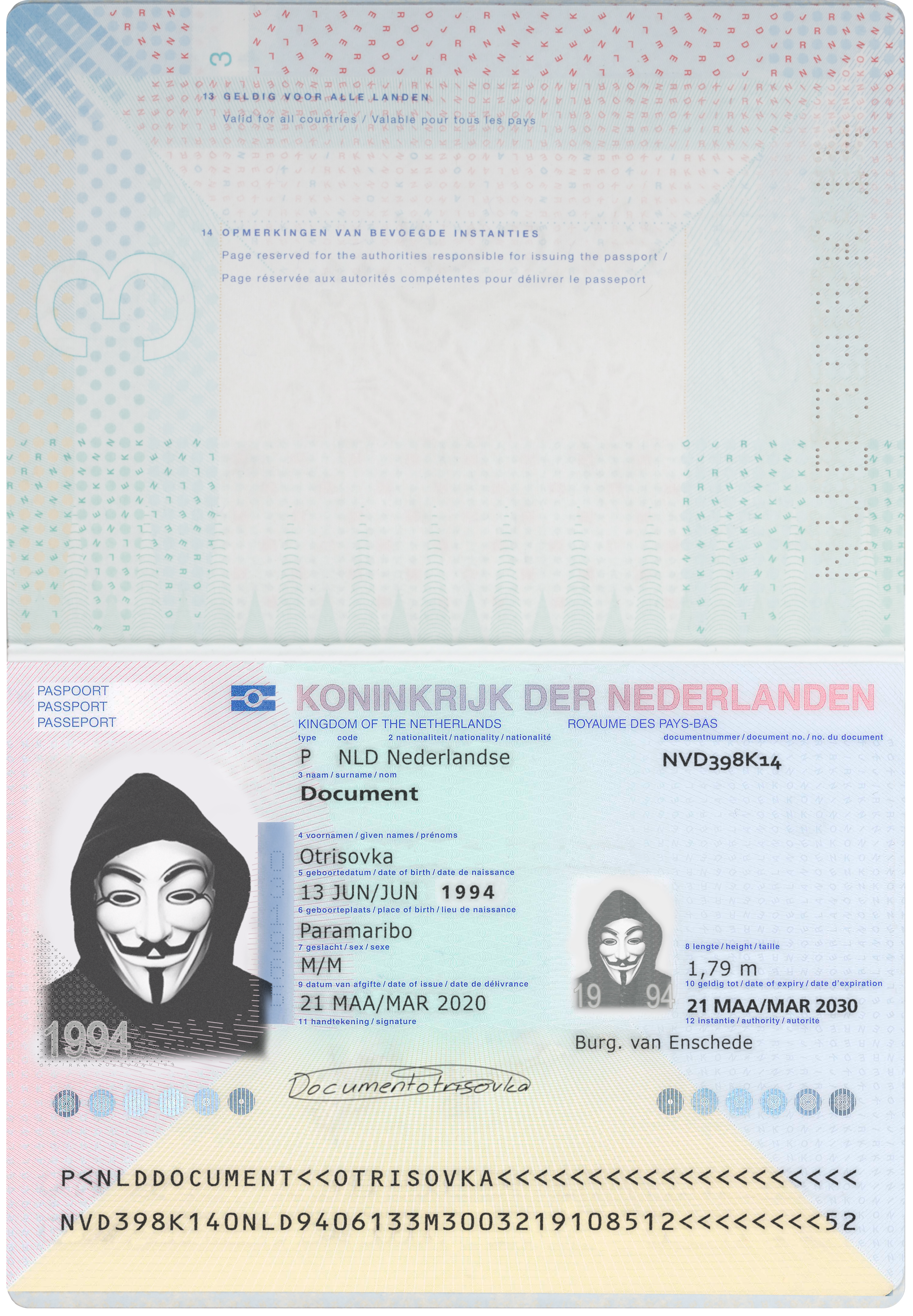NETHERLANDS PASSPORT
