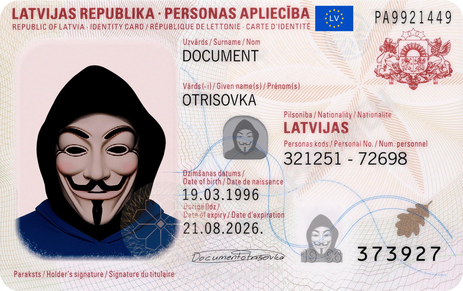 LATVIA ID CARD