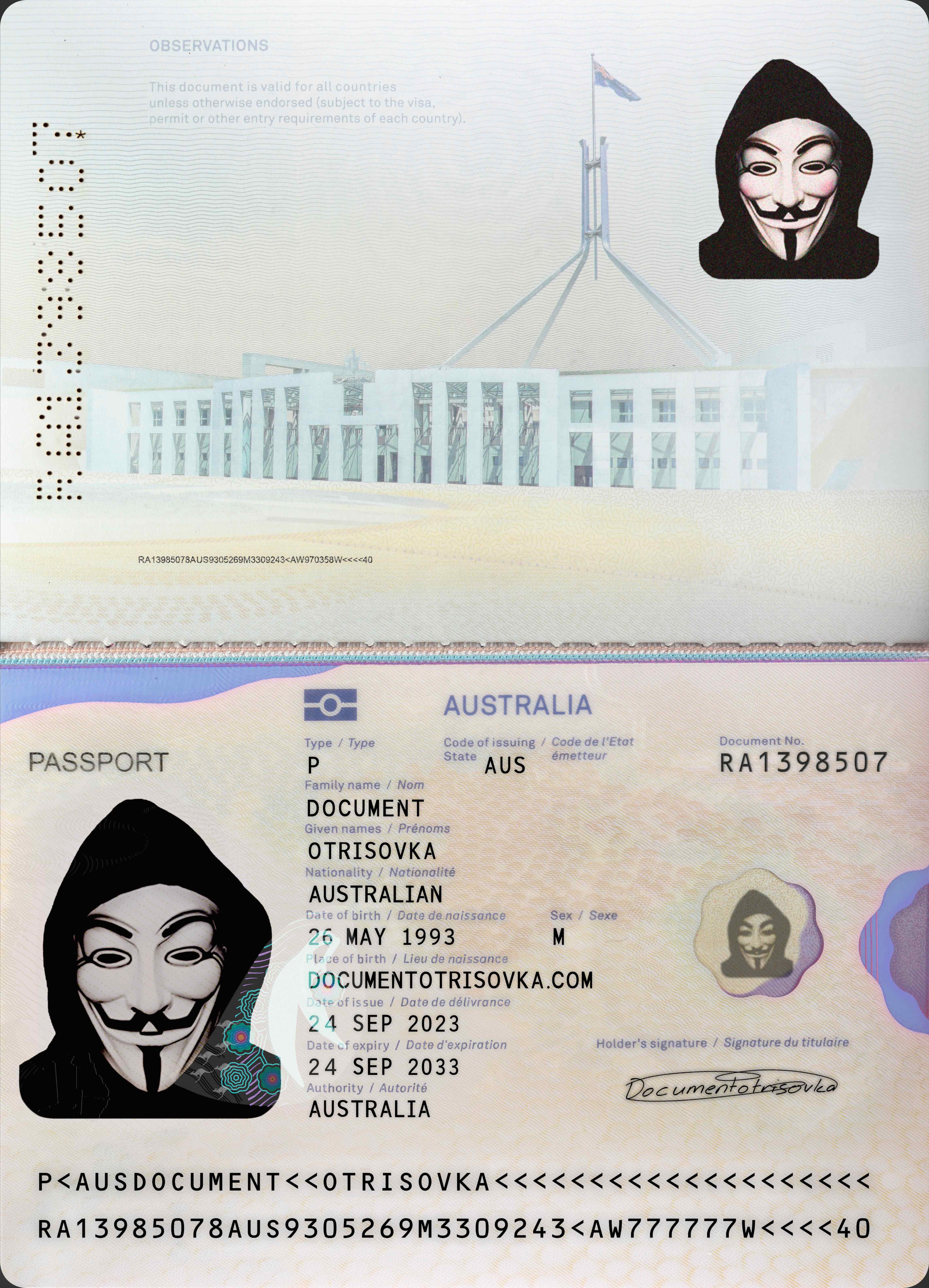 AUSTRALIA PASSPORT 2023