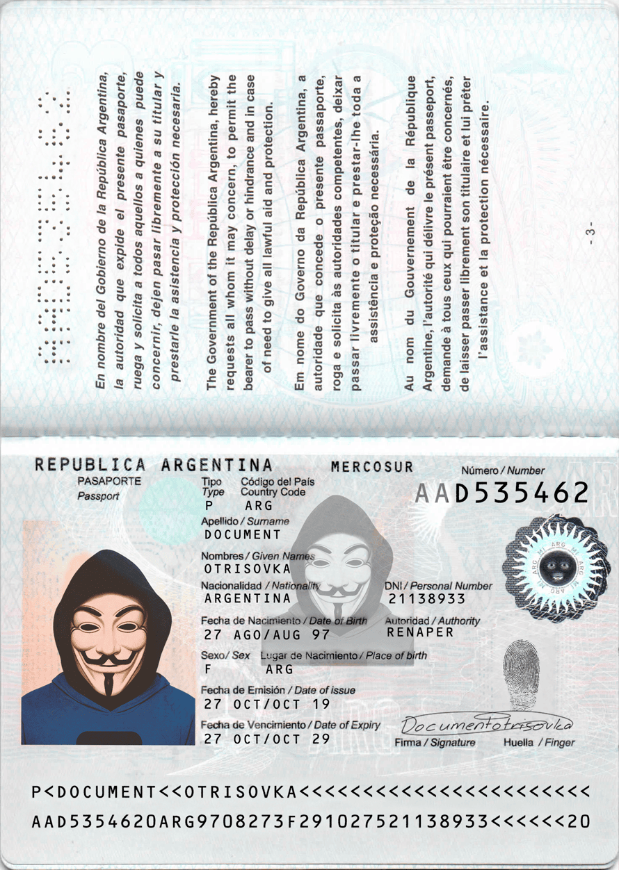 ARGENTINA PASSPORT