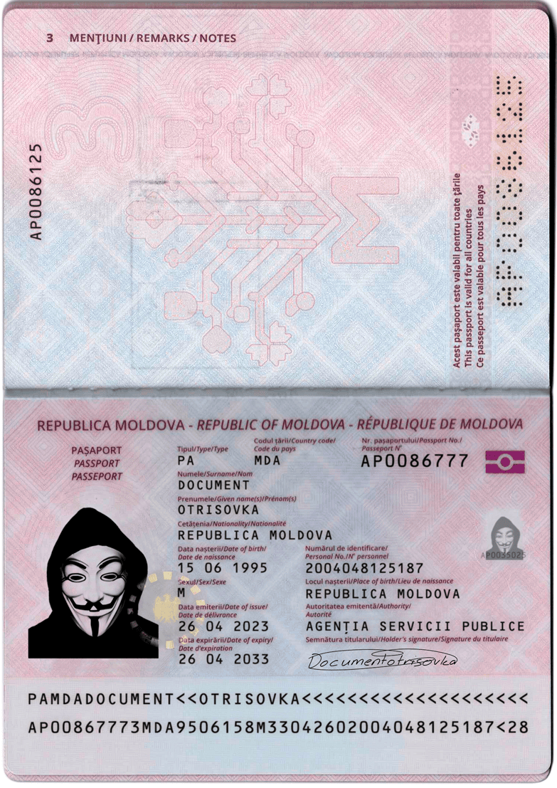MOLDOVA PASSPORT